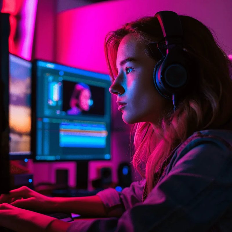 Video editing and motion graphics services UK — post-production timeline by VV Techsol